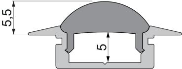 Preview: Profil Endkappe - Endkappe L-ET-01-10 Set 2 Stk, Schwarz