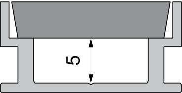 Preview: Profil Endkappe - Endkappe I-AU-04-12 Set 2 Stk, Grau