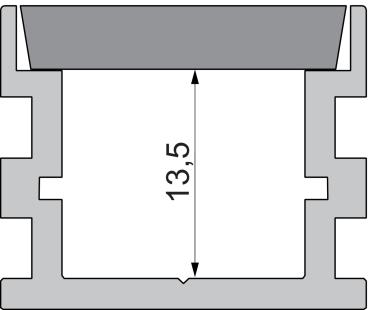 Preview: Profil Endkappe - Endkappe I-AU-05-15 Set 2 Stk, Grau