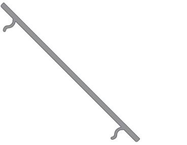 Preview: Profil Abdeckung - Abdeckung P-05-25, 3m, milchig