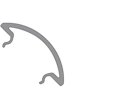 Preview: Profil Abdeckung - Abdeckung R-05-12, 3m, milchig