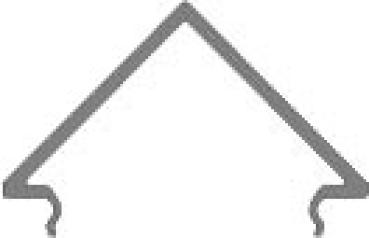 Profil Abdeckung - Abdeckung E-05-15, 2m, milchig