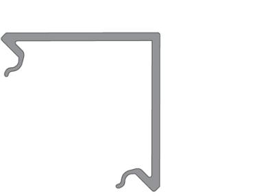 Preview: Profil Abdeckung - Abdeckung E-05-15, 3m, milchig