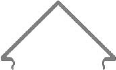 Profil Abdeckung - Abdeckung E-05-25, 3m, milchig