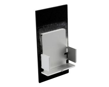 Preview: Profil Endkappe - PLANO MS Endkappe hoch Aufbau schwarz