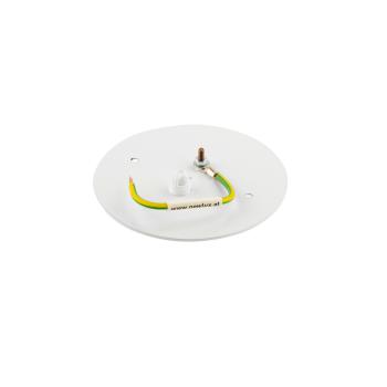 Profil Zubehör - Combo Klick / Flach / Flügel Abdeckplatte für UP Dosen 68 mm, Metall, weiß, Seilführung und Zugentlastung