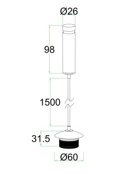 Preview: Sky Rail P2, excl. glass
