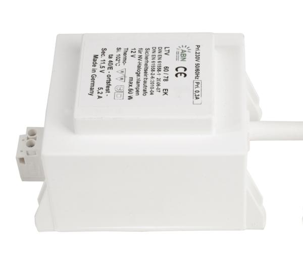 Netzgerät (CV, AC) dimmbar - ABN Transformator, DIM, CV, 11,5V AC, 60 W, IP20