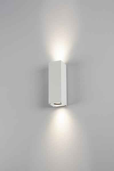 THEO UP/DOWN, QPAR51, Wandleuchte, weiss, max. 2x50 W