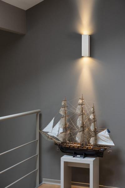 THEO UP/DOWN, QPAR51, Wandleuchte, weiss, max. 2x50 W