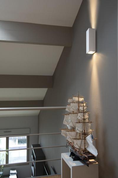 THEO UP/DOWN, QPAR51, Wandleuchte, weiss, max. 2x50 W