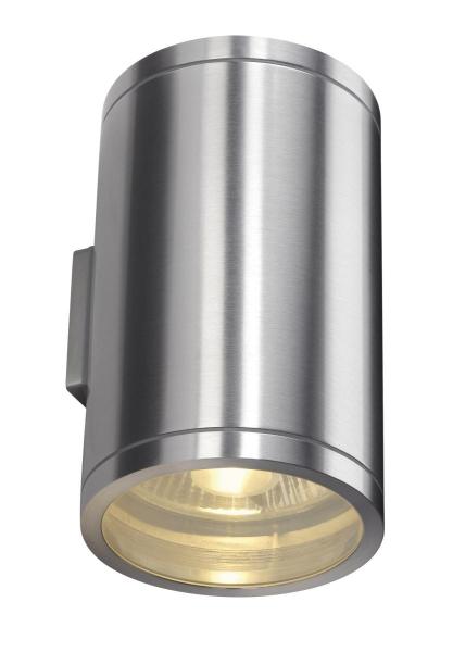 ROX UP/DOWN, UP/DOWN, QPAR11, Outdoor Wandleuchte, alu gebürstet, max. 2x50 W, IP44