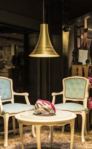 BATO 35, LED Indoor Pendelleuchte, messing, LED, 2500 K