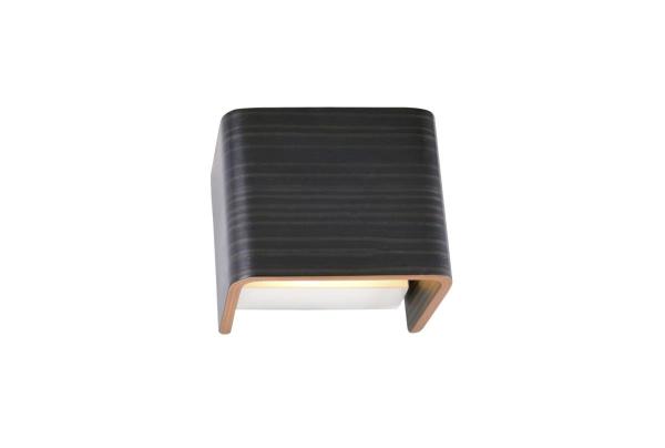 MANA, Leuchtenschirm, Holz, grau/braun, L/H/T 12/10/9 cm