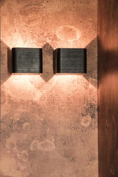 MANA, Leuchtenschirm, Holz, grau/braun, L/H/T 12/10/9 cm