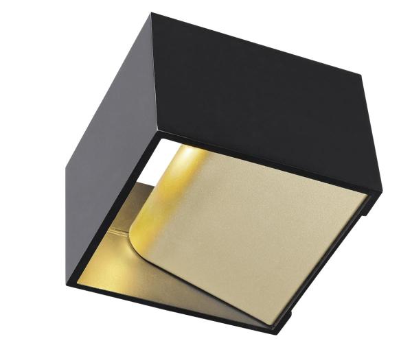 LOGS IN, Wandleuchte, LED, 2000 K-3000 K Dim to Warm, schwarz/messing