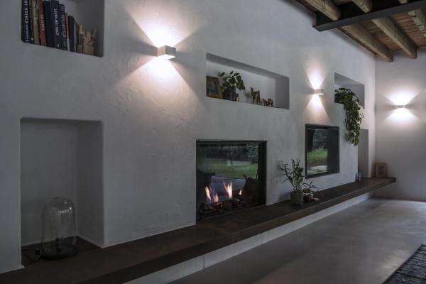 LOGS IN, Wandleuchte, LED, 2000 K-3000 K Dim to Warm, weiß