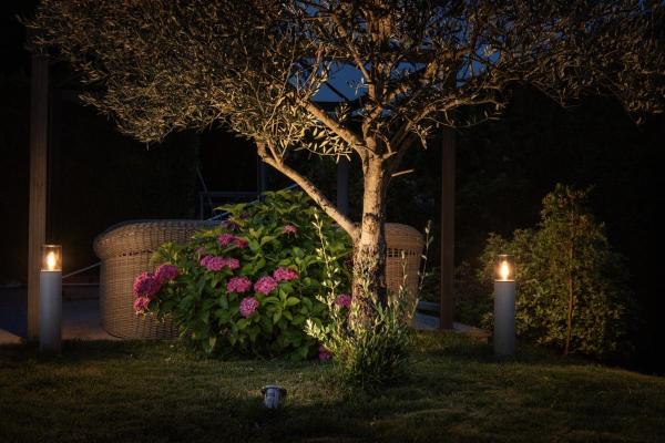 LISENNE POLE 70, E27, grau, IP54