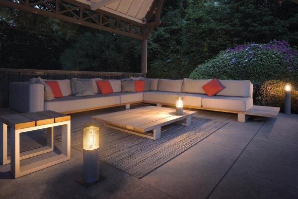 LISENNE POLE 70, E27, grau, IP54