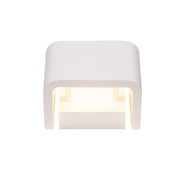 MANA, Leuchtenschirm, B/H/T 13,5/10/9,9 cm, Gips, weiß