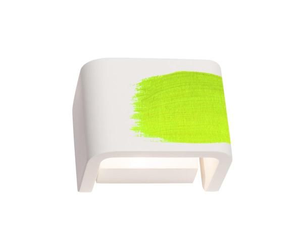 MANA, Leuchtenschirm, B/H/T 13,5/10/9,9 cm, Gips, weiß