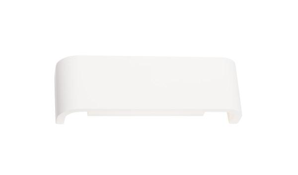 MANA, Leuchtenschirm B/H/T 30,9/9,5/7,4 cm, Gips, weiß