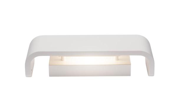 MANA, Leuchtenschirm B/H/T 30,9/9,5/7,4 cm, Gips, weiß