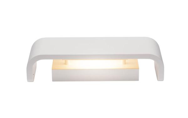 MANA, Leuchtenschirm B/H/T 30,9/9,5/7,4 cm, Gips, weiß