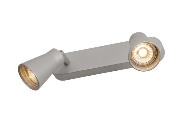 AVO, Indoor Wand- und Deckenaufbauleuchte, QPAR51, silber, max. 50 W