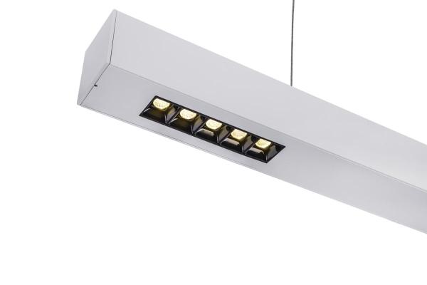 Q-LINE®, LED Indoor Pendelleuchte, 1 m, BAP, silber, 4000 K