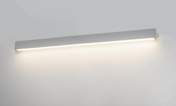 L-LINE 120, Wand- und Deckenleuchte, IP44, 3000 K, silber