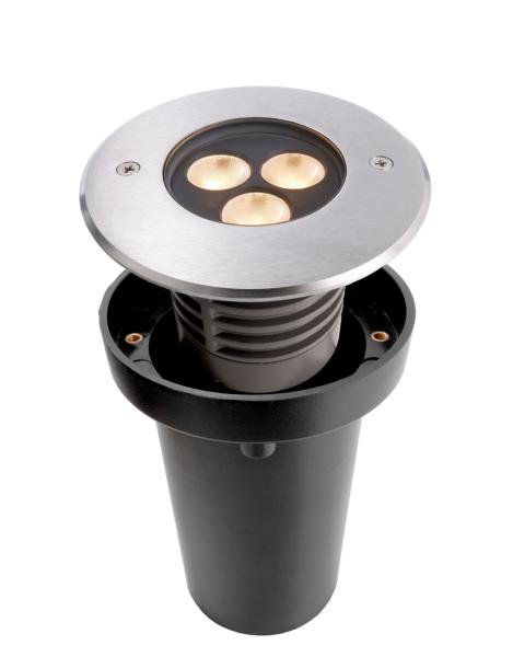 Bodeneinbauleuchte - Bodeneinbauleuchte I, 5,8 W, 3000 K, Silber