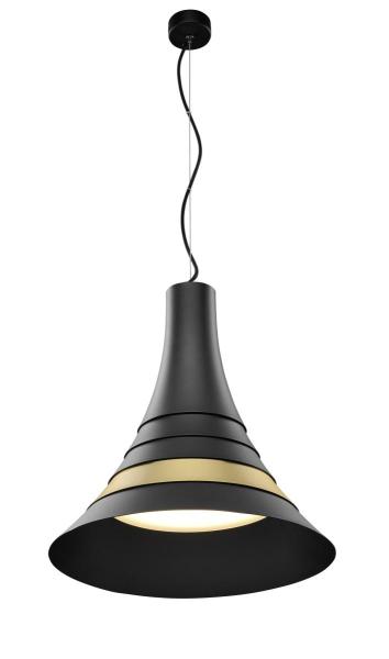 BATO 45, LED Indoor Pendelleuchte, schwarz/messing, LED, 2700 K