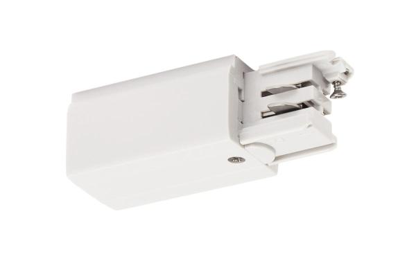 S-TRACK Einspeiser, Erde links, PHASE, weiß