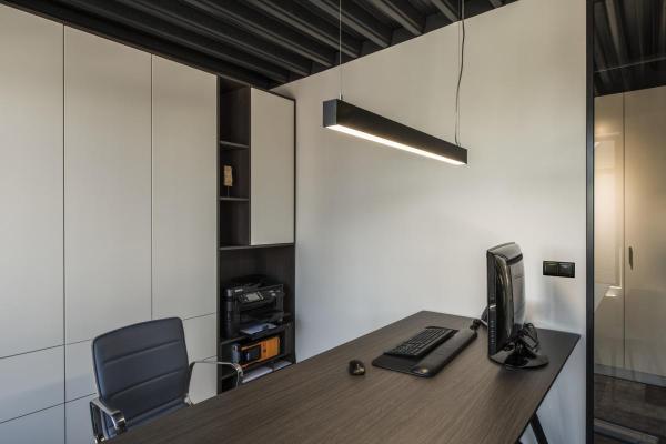 GLENOS, LED, 4000 K, schwarz, 1 m, 43 W