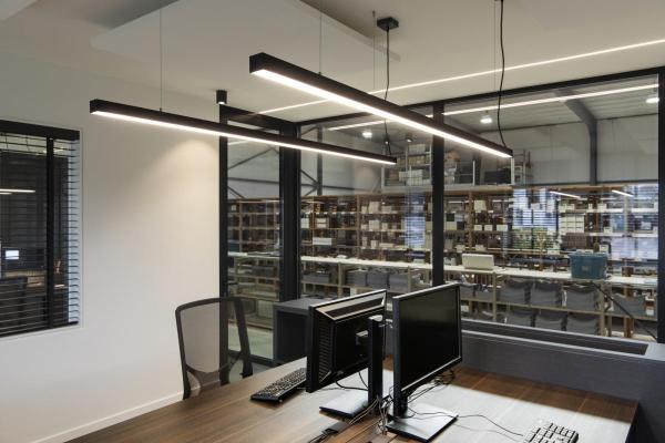 GLENOS, LED, 3000 K, schwarz, 2 m, 85 W