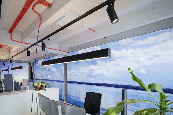 GLENOS, LED, 4000 K, schwarz, 2 m, 85 W