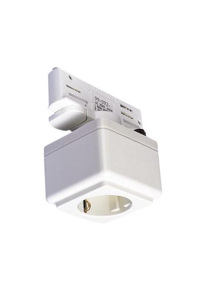 STECKDOSE, für EUTRAC Hochvolt 3Phasen-Aufbauschiene, weiß