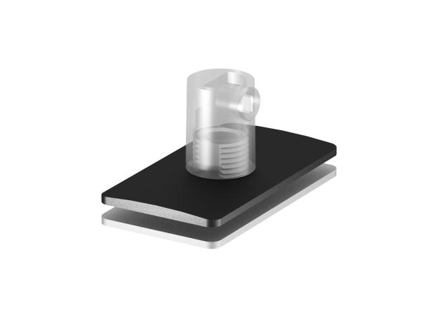 H-PROFIL Zugentlastung/Pendeleinspeisung, schwarz