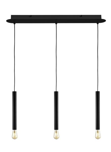 FITU tripple Rosette lang, schwarz