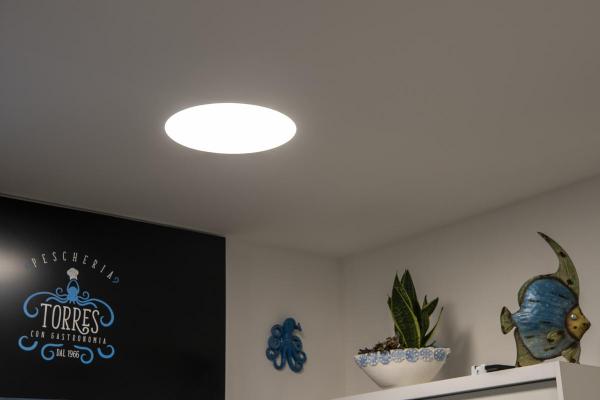 MEDO 60, LED Indoor Deckeneinbauleuchte, rahmenlose Version, weiß, 3000/4000 K