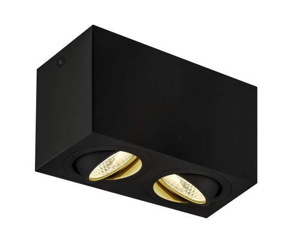 TRILEDO, LED Indoor Deckenaufbauleuchte, schwarz, 3000 K, 16 W