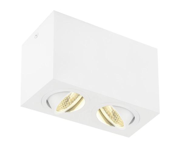 TRILEDO Double, LED Indoor Deckenaufbauleuchte, weiß, 3000 K, 16 W