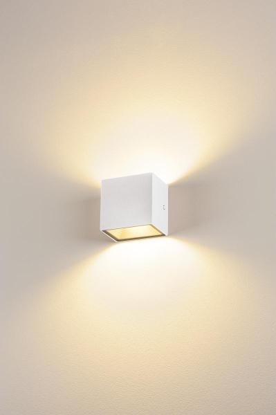 SITRA S, LED Outdoor Wand- und Deckenaufbauleuchte, weiß, IP65, 3000 K, 11 W