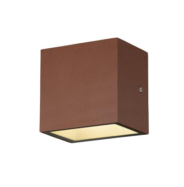 SITRA S, LED Outdoor Wand- und Deckenaufbauleuchte, rost farbend, IP65, 3000 K, 10 W