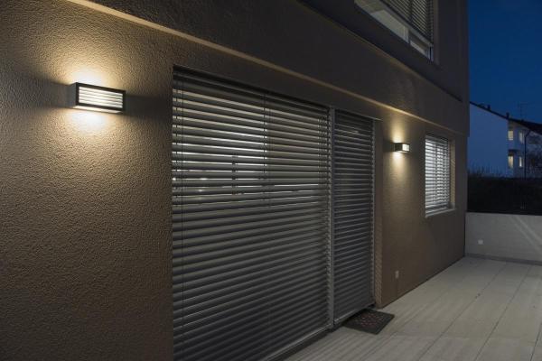 BOX-L, LED Outdoor Wand- und Deckenaufbauleuchte, anthrazit, IP44, 3000 K, 19 W