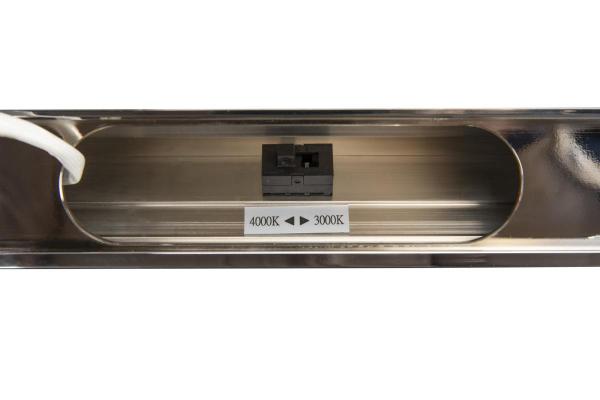 MARYLIN 60, LED Indoor Wandaufbauleuchte, chrom, IP44, 3000 K, 15 W