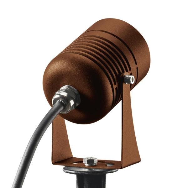 LED SPIKE, LED Outdoor Erdspießleuchte, rost farbend, IP55, 3000 K, 40°