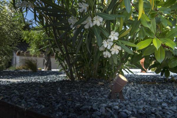 LED SPIKE, LED Outdoor Erdspießleuchte, rost farbend, IP55, 3000 K, 40°