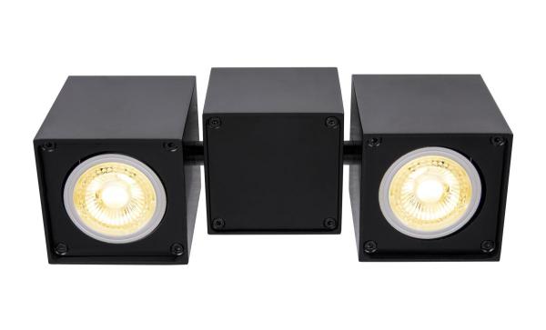 ALTRA DICE, Indoor Wand- und Deckenaufbauleuchte, double, QPAR51, schwarz